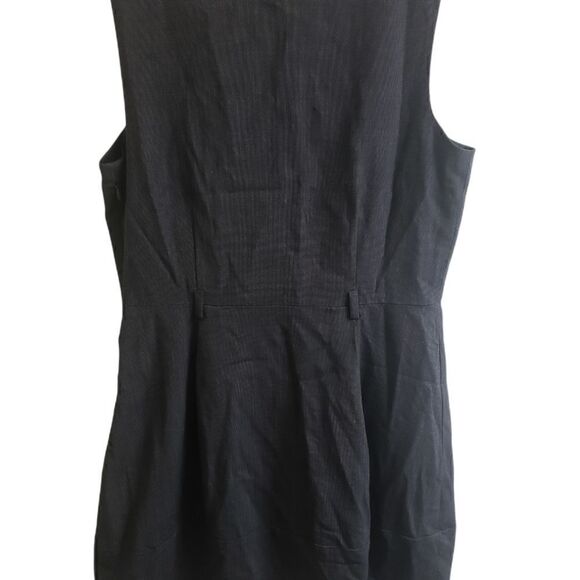 THEORY Black Wool Birdseye pattern Dress - Picture 3 of 5